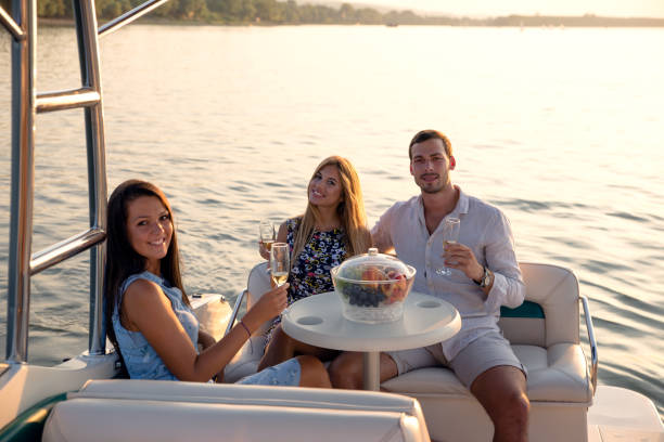 istock Summer party on the boat 1205824434