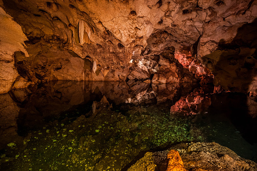 Green grotto caves in Jamaica travel destination scenic