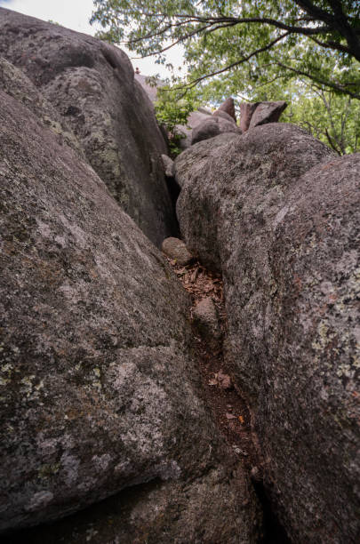 istock Missouri Elephant Rocks State Park - Narrow Crevice 1205827269
