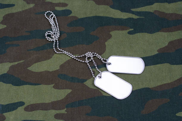 istock dog tags on russian camouflage uniform 1205834272