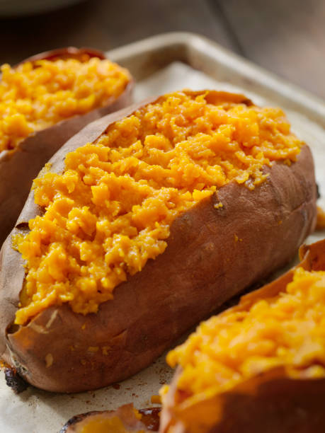 istock Twice Baked, Stuffed Sweet Potatoes 1205836660