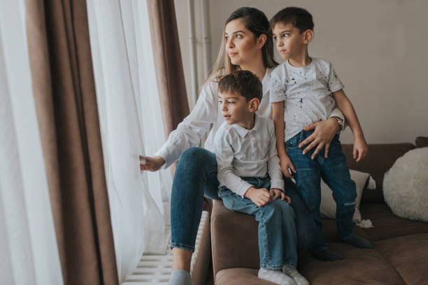 istock mother is spending day with her two sons 1205838204