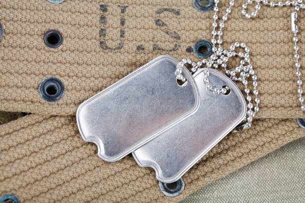 istock blank dog tags on us army uniform world war two era 1205841619