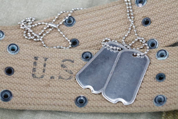 istock blank dog tags on us army uniform world war two era 1205841628