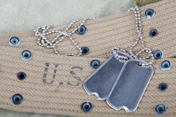 istock blank dog tags on us army uniform world war two era 1205841638