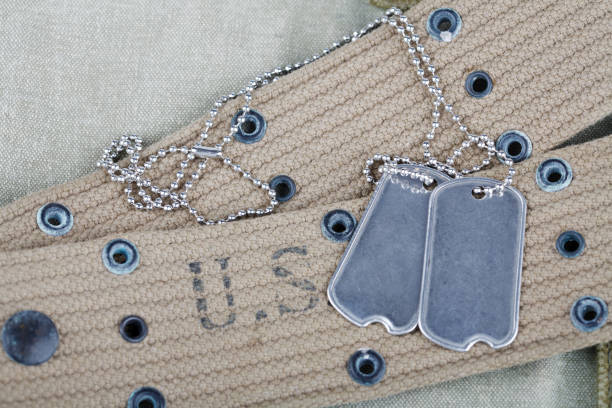 istock blank dog tags on us army uniform world war two era 1205841641