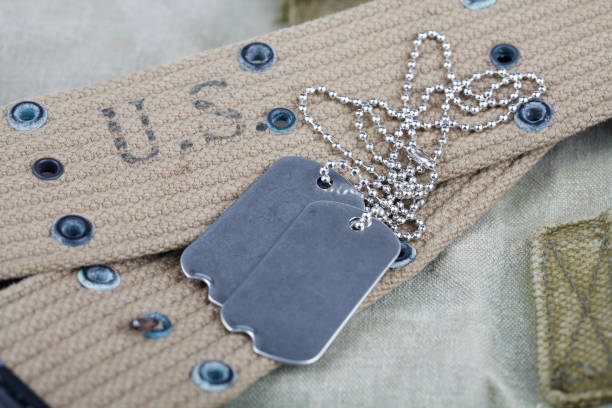 istock blank dog tags on us army uniform world war two era 1205841670