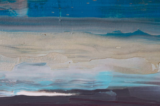 istock Textured background of paint in cold tones, selective focus 1205843559