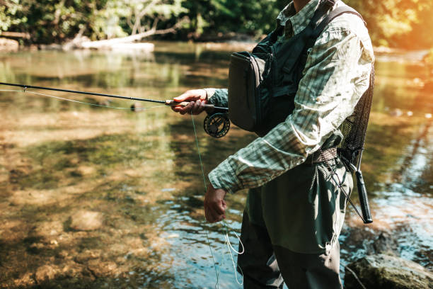 istock Fly Fishing on mountain river 1205848896