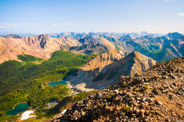 istock Mountaintop view of the Purcell Mountain Range 1205849588