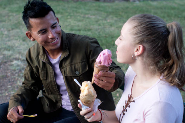 istock young couple having an ice cream 1205850008