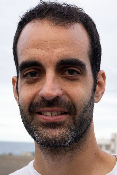 istock Bearded man portrait with receding hairline 1205851828