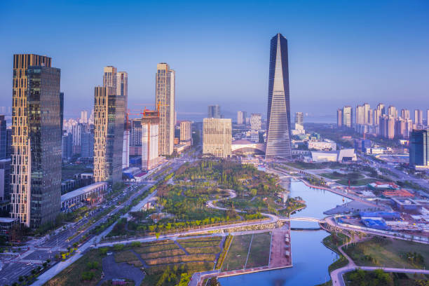 công viên trung tâm songdo ở quận songdo, incheon hàn quốc. - incheon hình ảnh sẵn có, bức ảnh & hình ảnh trả phí bản quyền một lần