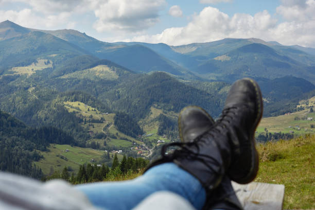 istock photo about rest in mountains. its time to relax 1205855319