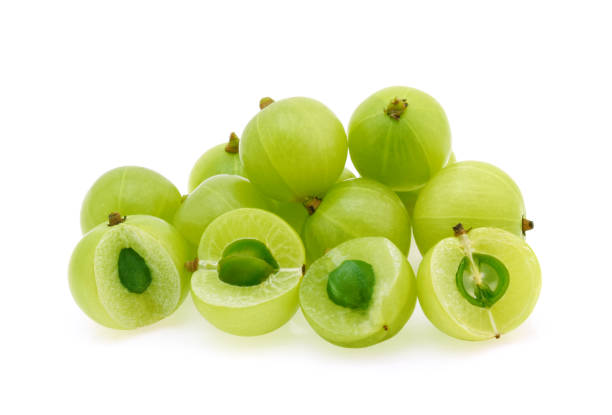 istock Indian gooseberry isolated on white background 1205870549