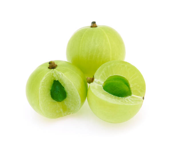 istock Indian gooseberry isolated on white background 1205870594