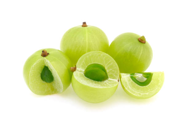 istock Indian gooseberry isolated on white background 1205871304