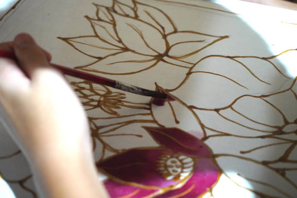 istock batik art painting in malaysia 1205871514