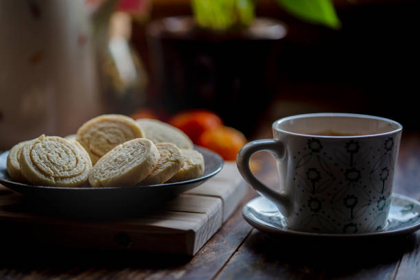 istock homemade cookies and coffee break 1205875758