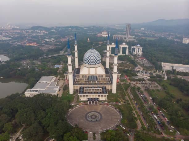 Aerial view of Sultan Salahuddin Abdul Aziz Mosque