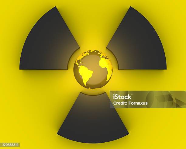 3 D 방사능 기호까지 방사능 경고 기호에 대한 스톡 사진 및 기타 이미지 - 방사능 경고 기호, 행성, 0명