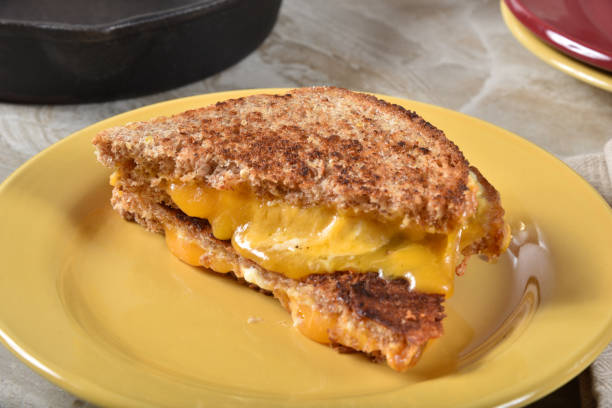 istock Closeup of a grilled cheese sandwich 1205886447
