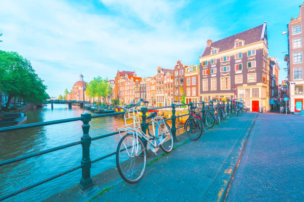 istock City view of Amsterdam with bicycles 1205890330