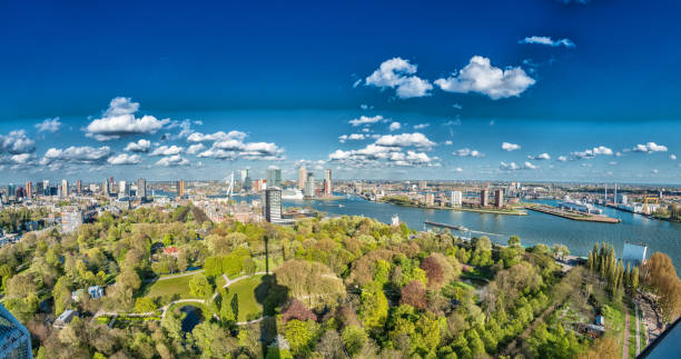 istock Rotterdam, Netherlands. City skyline on a beautiful sunny day 1205890602
