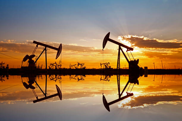 istock The oil pump, industrial equipment 1205891848