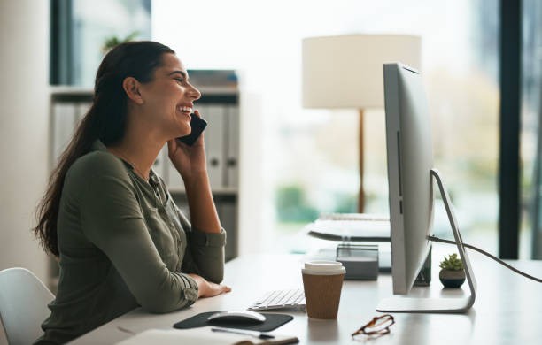 istock She has business all sorted for the day 1205896046
