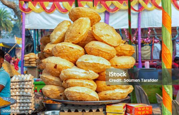 Dhakai Paratha Or Bengali Crispy Layered Paratha Selling At Fair Stock Photo - Download Image Now