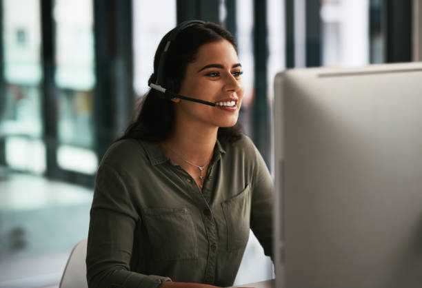 istock Managing the day's inquiries with confidence and professionalism 1205896217