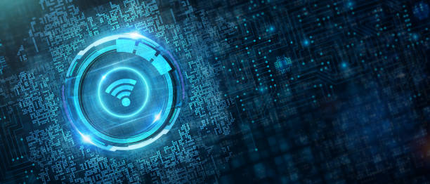 istock Business, Technology, Internet and network concept. Free WiFi network signal. 1205901426