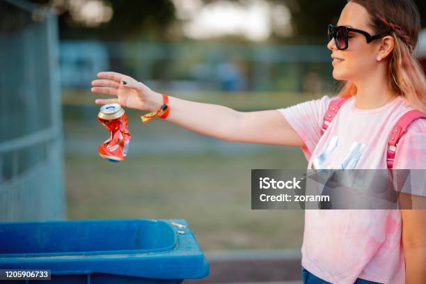 Recycling Beer Can Stock Photo - Download Image Now - Recycling, Can, Drink Can