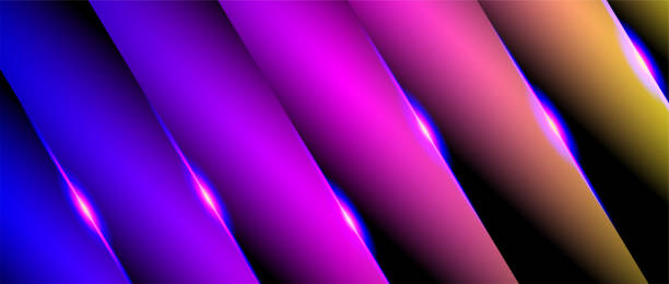 istock Background in a paper style that overlaps with pink, yellow, blue gradients. vector design 1205909757