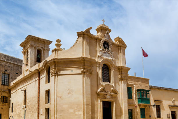 istock The ancient catholic church in Valletta, Malta 1205910028