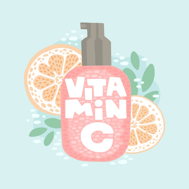 ilustrações de stock, clip art, desenhos animados e ícones de vitamin c - vitamin a letter a food orange