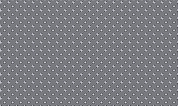 Black and white abstract circle pattern on white background use for  background and wallpaper. 3D software rendering.