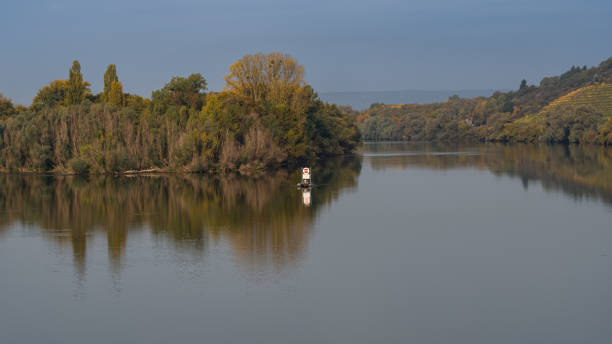 река рейн в валлендаре, рейнланд-палатин, германия - koblenz rhine river river city стоковые фото и изображения