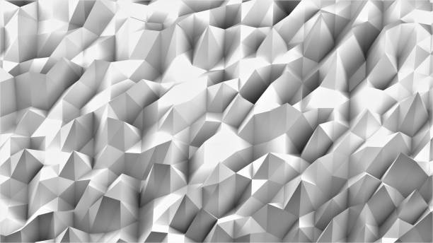 istock Modern geometrical abstract background. White and gray color. Origami style with gradient. Illustration for design. 3D-rendering. 1205919572
