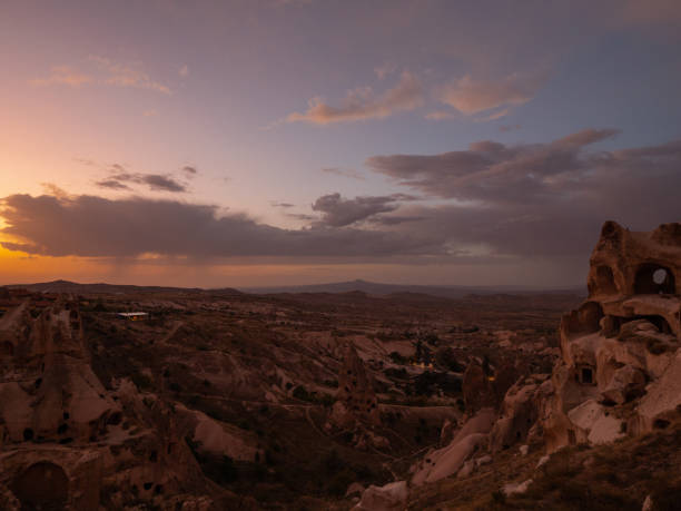 istock View across Cappadocia valley from Uchisar during sunset, Central Anatolia, Turkey 1205936034