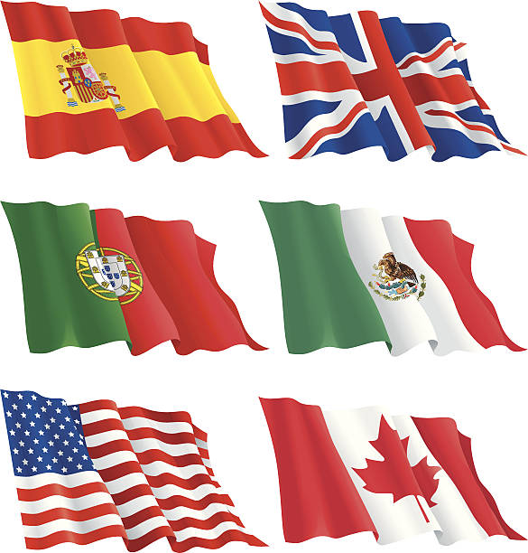 flags 設定 - english flag british flag flag british culture点のイラスト素材／クリップアート素材／マンガ素材／アイコン素材