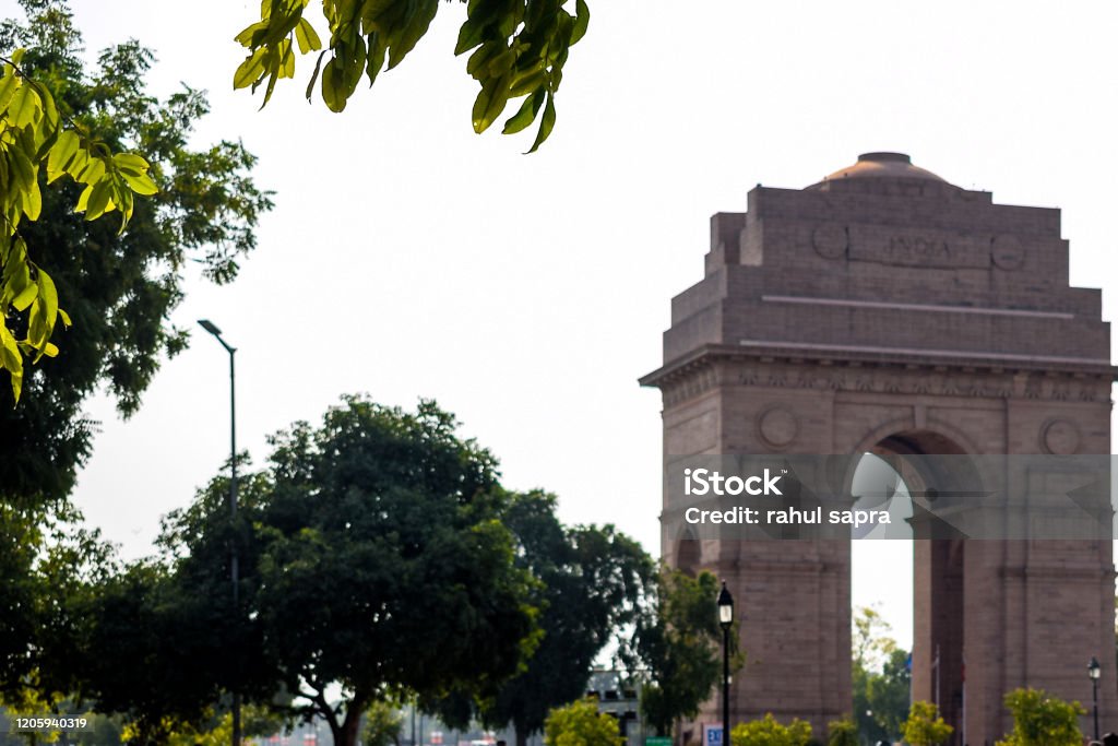 India Gate Full View During Day At Delhi India Famous India Gate View
