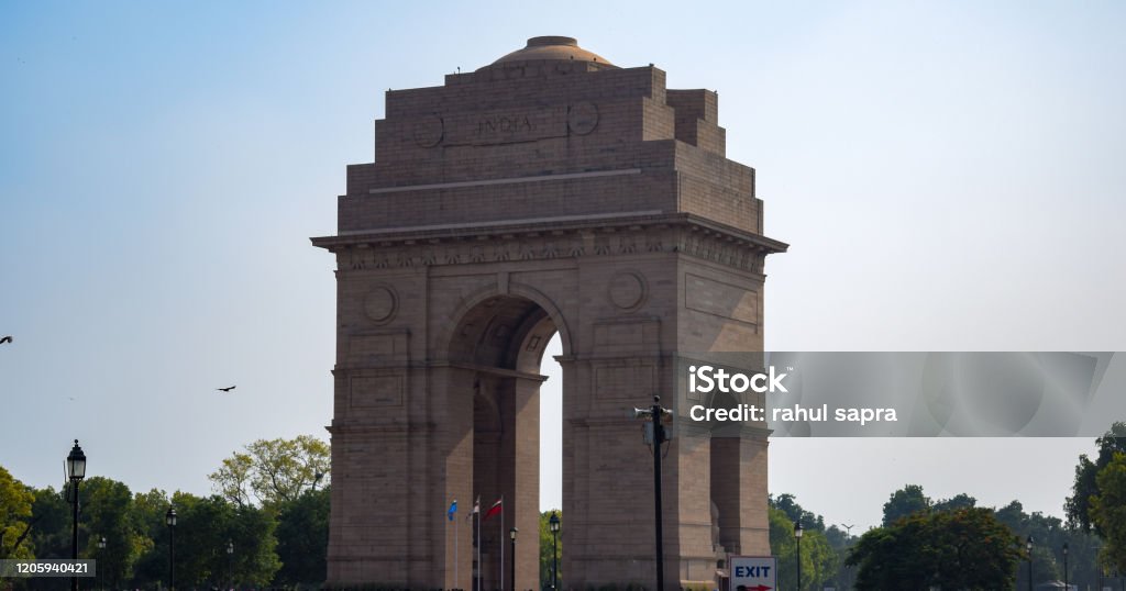 India Gate Full View During Day At Delhi India Famous India Gate View