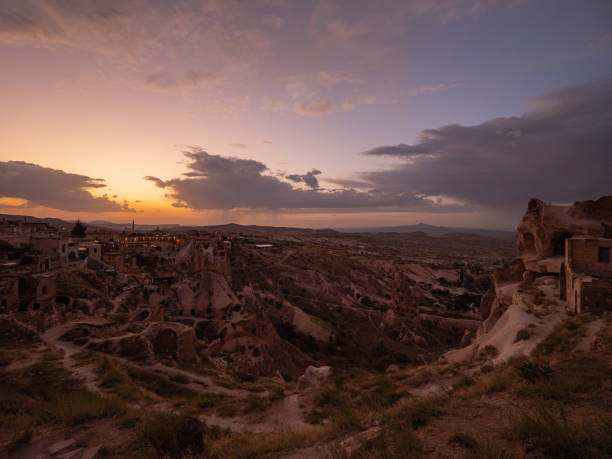 istock View across Cappadocia valley from Uchisar during sunset, Central Anatolia, Turkey 1205941184