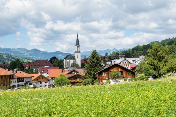 istock View of Bad Hindelang in Bavaria, Germany 1205944103