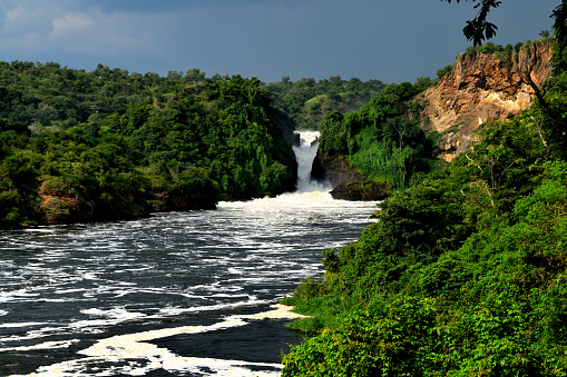 View of the wonderful Murchison Falls and the White Nile, Uganda