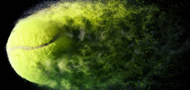 Close up of a splashing baseball ball