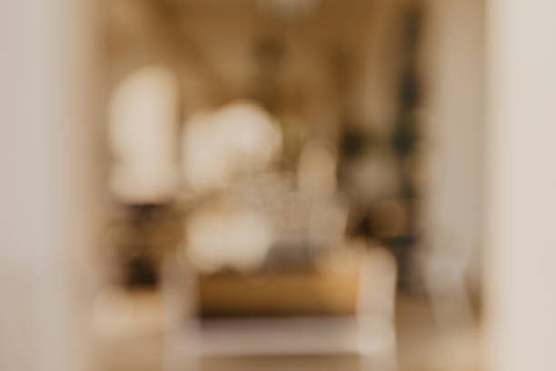 istock Blurred background of Beautiful sea promenade 1205948811