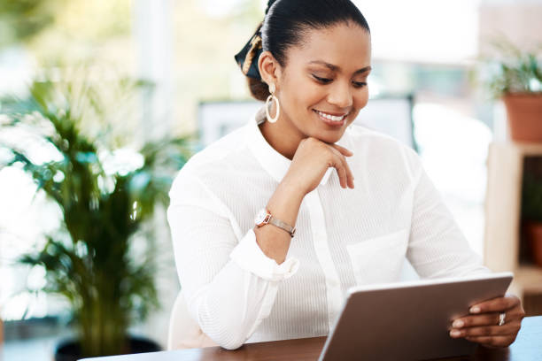 istock Staying up to date with her to do list 1205956089